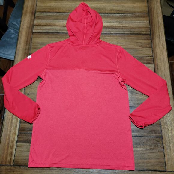 NBA Under Armour Youth Quarter Zip Hooded LS Tee "HOU Rockets" - Size YXL Loose - Picture 5 of 7